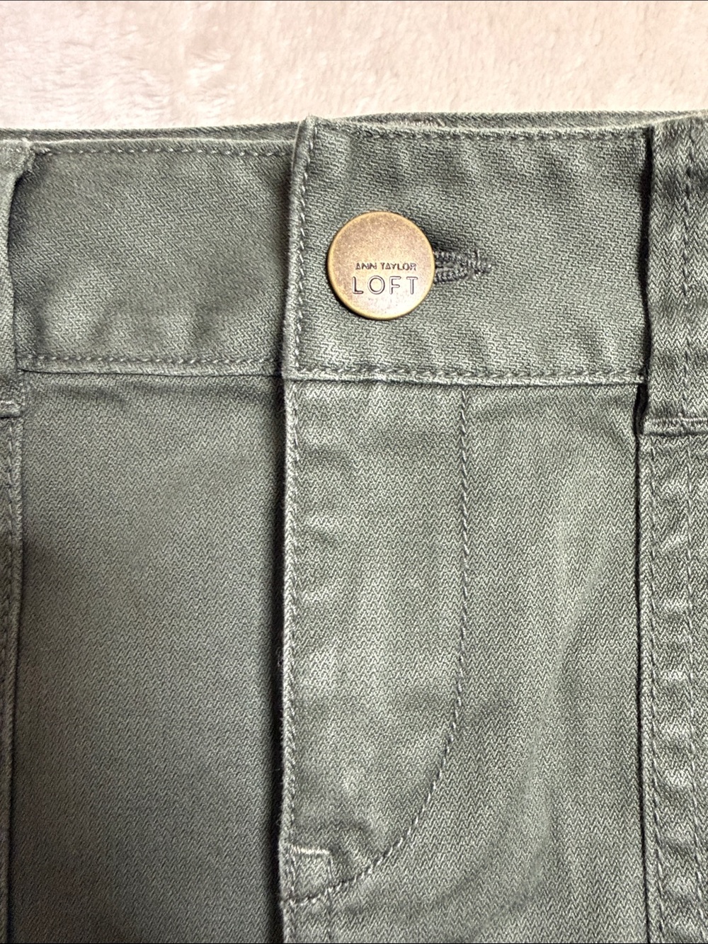 Classic Olive Utility Skirt - Picture 3 of 5